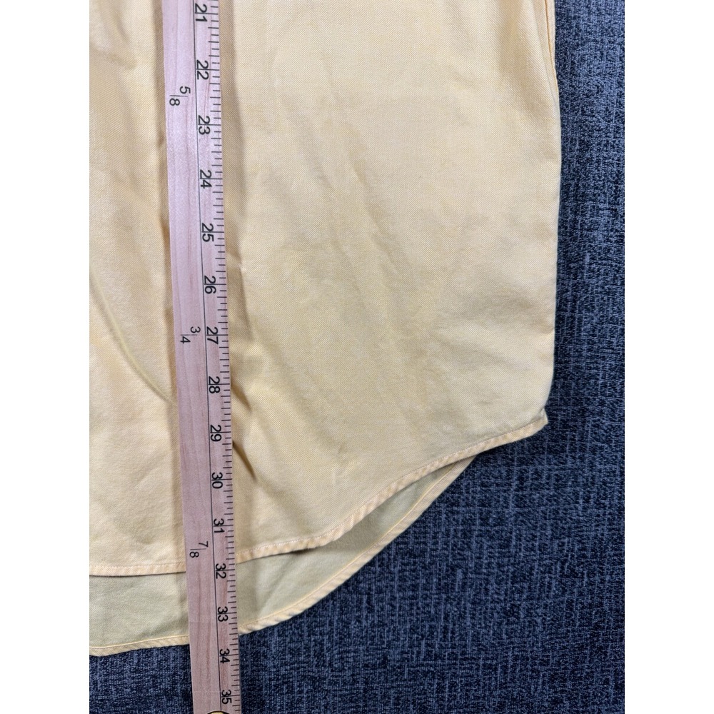 Ralph Lauren Golf Mens Tilden Yellow Cotton Oxford Short Sleeve Shirt Size M - Picture 7 of 12
